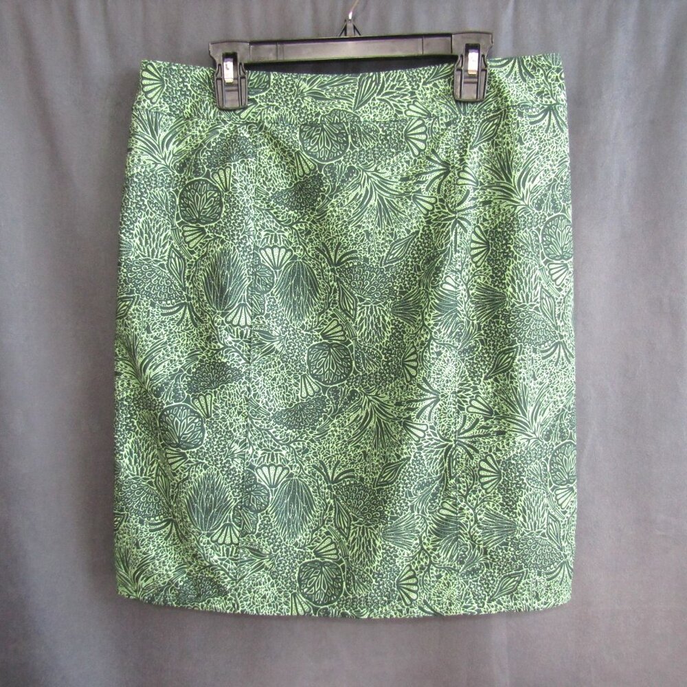 RipSkirt Hawaii Skirt Sz S Green Tropical Floral 19.5 In Length 2 Wrap Vacation - Picture 2 of 6